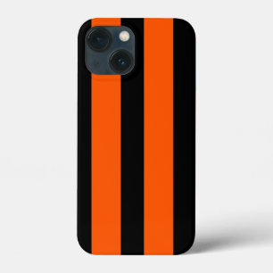 Funda Para iPhone 13 Mini patrón de rayas naranjas