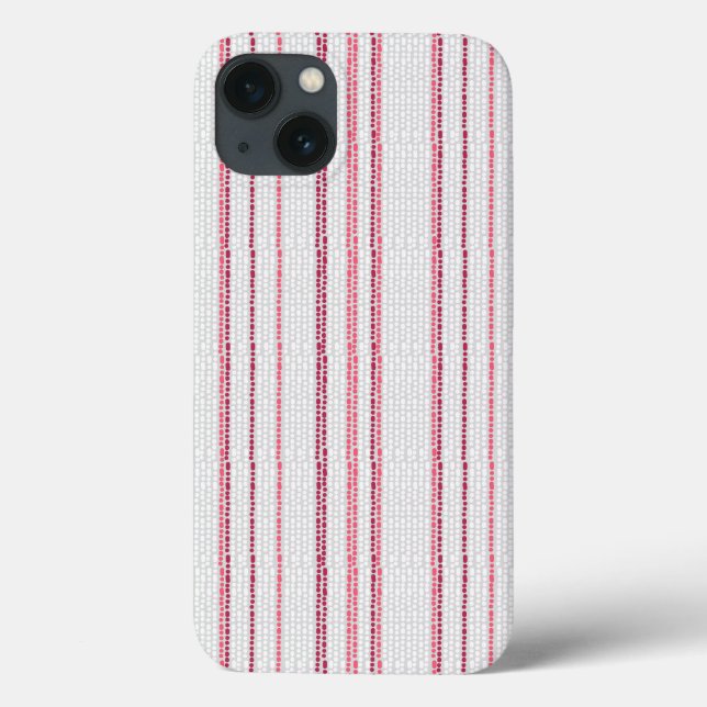 Funda De Case-Mate Para iPhone Patrón de rayas punteadas. (Reverso)