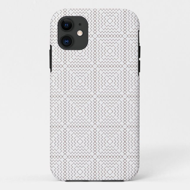 Funda De Case-Mate Para iPhone Patrón de rayas retro (Reverso)
