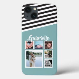 title_seo2 Patrón de rayas Verde azuladas verdes personalizad