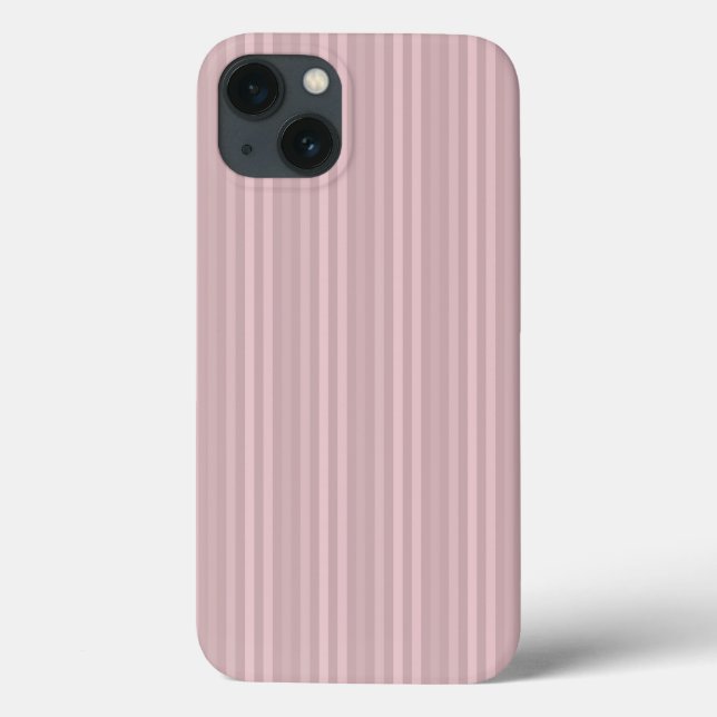 Funda De Case-Mate Para iPhone Patrón de rayas verticales rosadas dulces (Reverso)