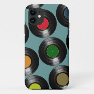 Funda Para iPhone 11 patrón de registros de vinilo de color