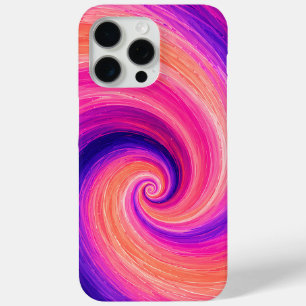Funda Para iPhone 15 Pro Max Patrón de remolino de pintura en espiral abstracto