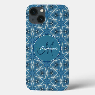Funda Para iPhone 13 Patrón de repetición geométrica de las estrellas a
