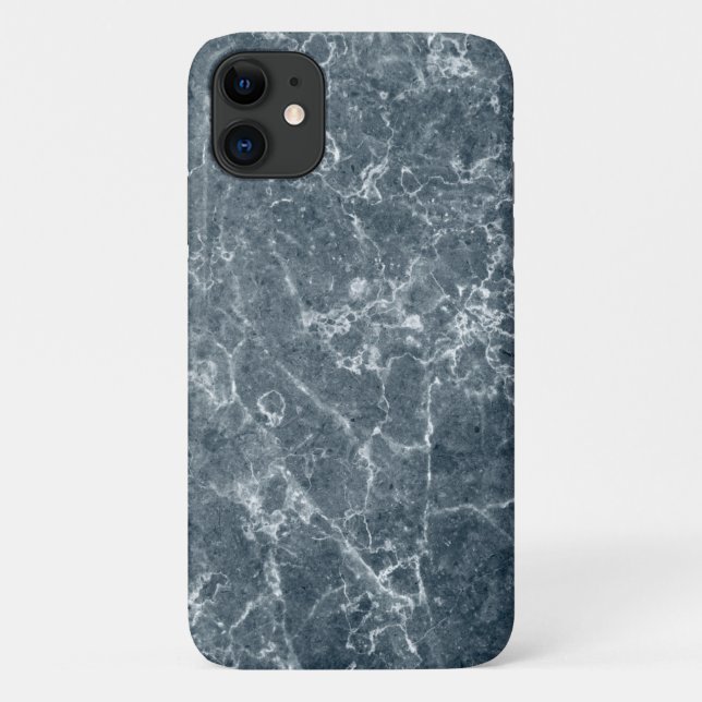 Funda De Case-Mate Para iPhone Patrón de resumen azul gris (Reverso)