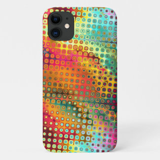 Funda Para iPhone 11 Patrón de resumen de micropuntos líquidos colorido