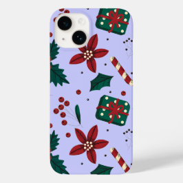 Funda Para iPhone 14 De Case-Mate Patrón de resumen navideño