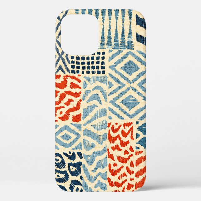 Funda De Case-Mate Para iPhone Patrón de retaques sin inconvenientes. Colección d (Reverso )