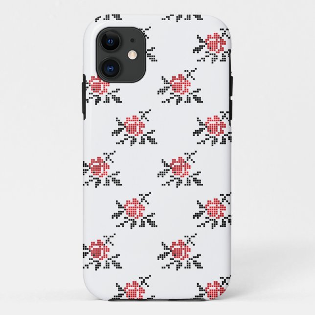 Funda De Case-Mate Para iPhone patrón de ROSA (Reverso)