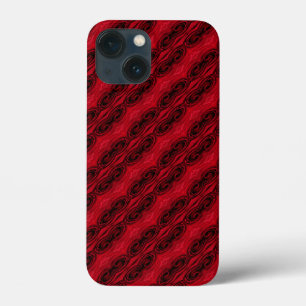 Funda Para iPhone 13 Mini patrón de rosas rojas