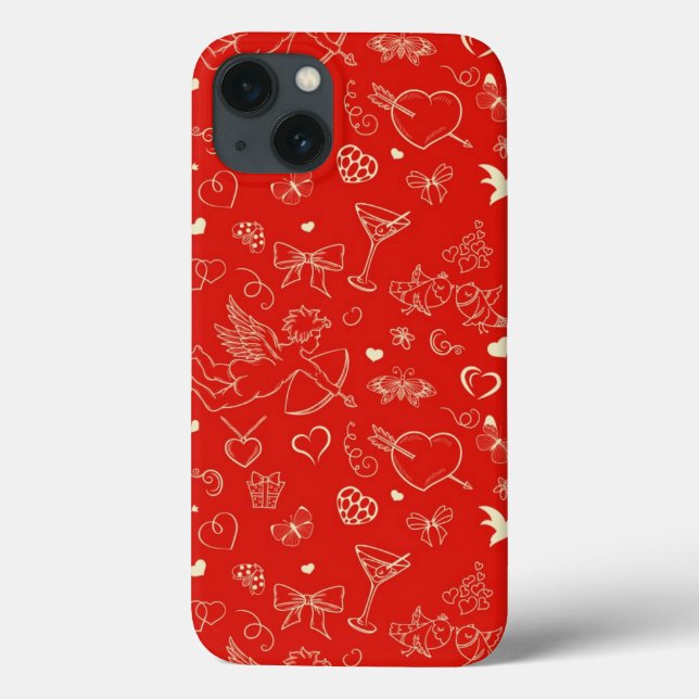 Funda De Case-Mate Para iPhone Patrón de San Valentín (Reverso)