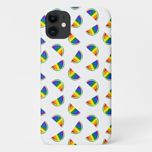 Funda De Case-Mate Para iPhone Patrón de sandía arco iris (Reverso)