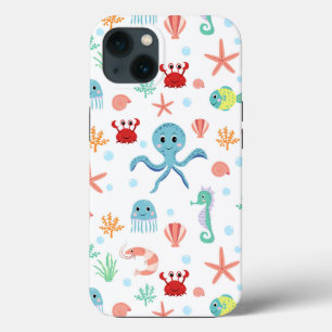 Funda Para iPhone 13 patrón de Sea World