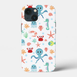 Funda Para iPhone 13 Mini patrón de Sea World