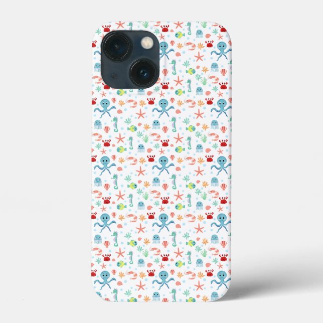 Funda De Case-Mate Para iPhone patrón de Sea World (Reverso )