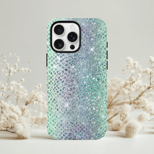 Funda Para iPhone 11 Patrón de Serpiente Diamante Brillante Glam