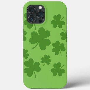 Funda Para iPhone 13 Pro Max Patrón de Shamrock Clover del Día de San Patricio