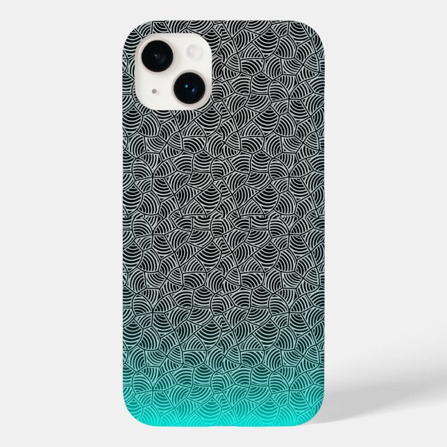 Funda De Case-Mate Para iPhone Patrón de shell 04.nbg BG negro (Reverso )