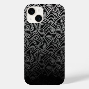 Funda Para iPhone 14 De Case-Mate Patrón de shell.04.w BG negro