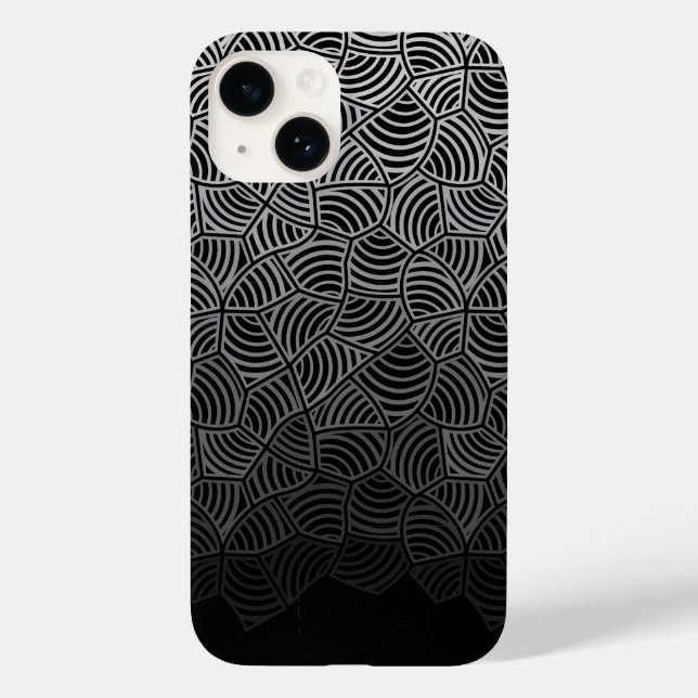 Funda De Case-Mate Para iPhone Patrón de shell.04.w BG negro (Reverso )