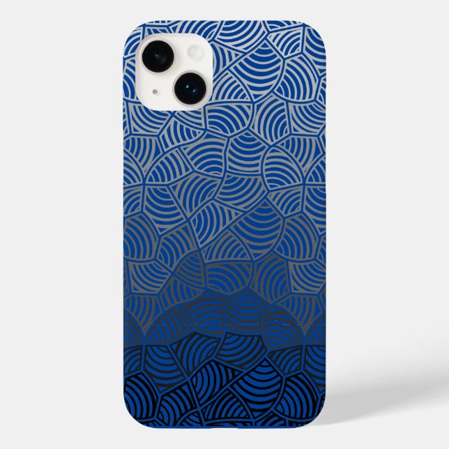 Funda De Case-Mate Para iPhone Patrón de shell.04.w DBlue BG (Reverso )