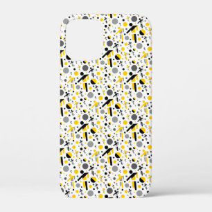 title_seo2 Patrón de silueta de fútbol amarillo negro lindo