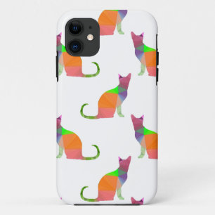 Funda Para iPhone 11 Patrón de silueta de gato con bajo contenido de pó