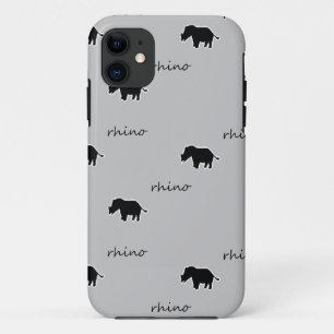 Funda Para iPhone 11 Patrón de silueta rino