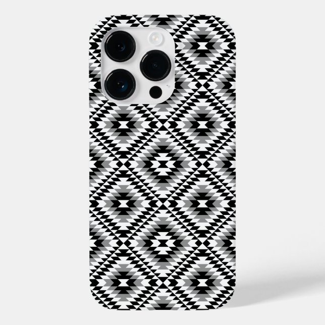 Funda De Case-Mate Para iPhone Patrón de símbolo azteca estilo BW+Gray (Reverso )