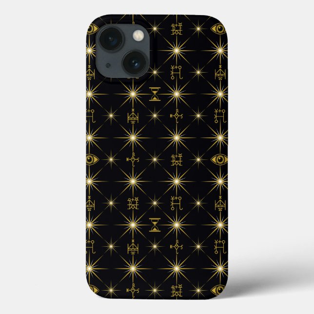 Funda De Case-Mate Para iPhone Patrón de símbolos mágicos (Reverso)