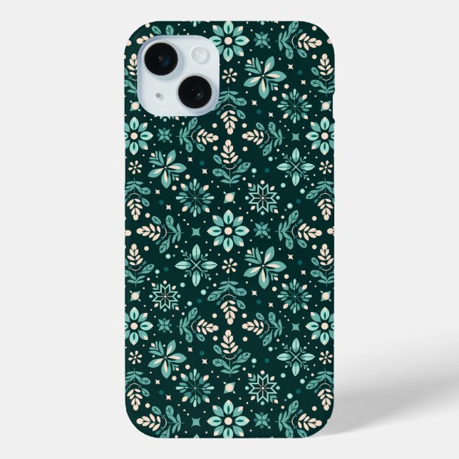 Funda De Case-Mate Para iPhone Patrón de sinfonía floral (Reverso )