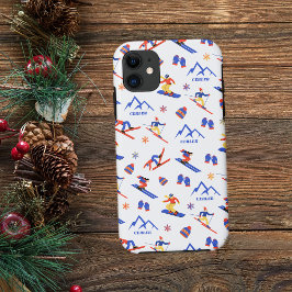 Funda Para iPhone 11 Patrón de snowboard en los Pirineos Cerler España