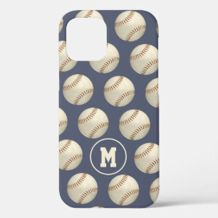 Funda Para iPhone 12 Patrón de softball de bolas de béisbol onduladas m