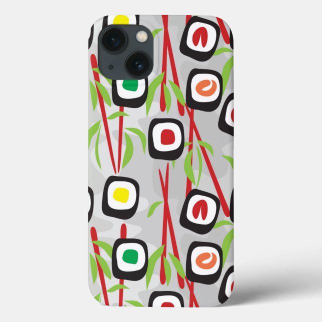 Funda De Case-Mate Para iPhone Patrón de sushi (Reverso)