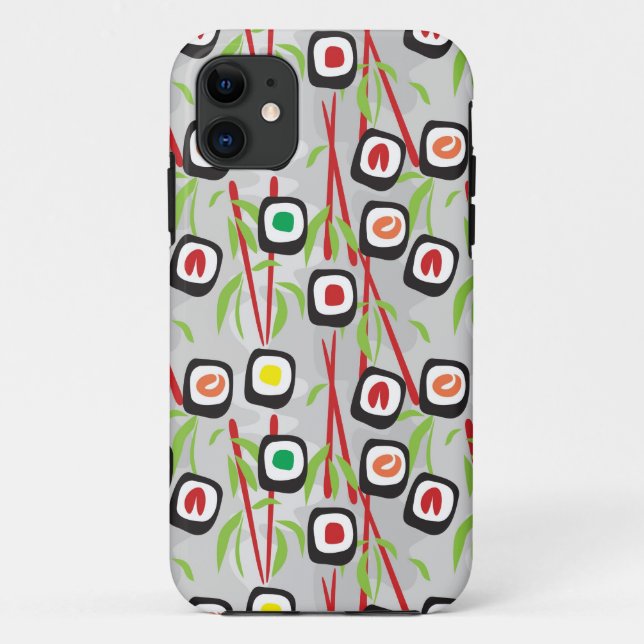 Funda De Case-Mate Para iPhone Patrón de sushi (Reverso)