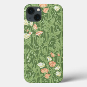 Funda Para iPhone 13 Patrón de Sweet Pea de William Morris Botánico Vin