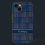 Funda Para iPhone 13 Patrón de tablas de multiplicación coloridas en la<br><div class="desc">Si te encanta que dos veces 12 sea 24, entonces este patrón de todas las tablas de multiplicación es para ti! Las mesas horarias de 1 a 12 están representadas en colores vivos con un fondo azul marino oscuro. Los números están en una fuente de tipo de equipo de tipo...</div>