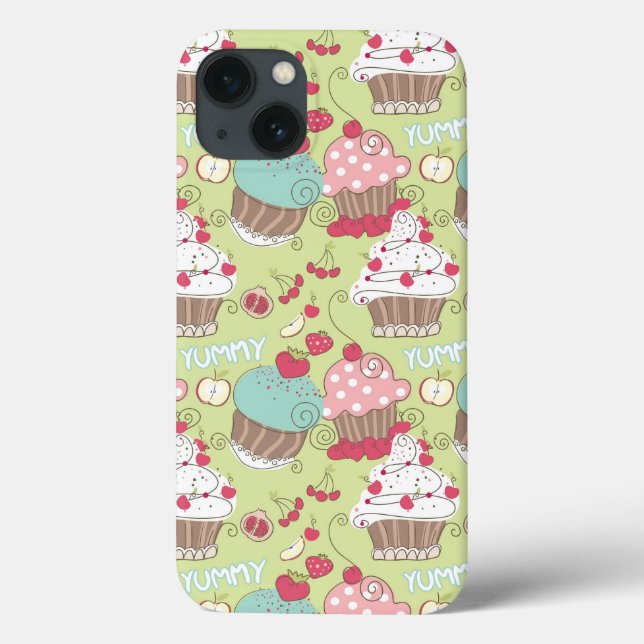 Funda De Case-Mate Para iPhone Patrón de tarta (Reverso)