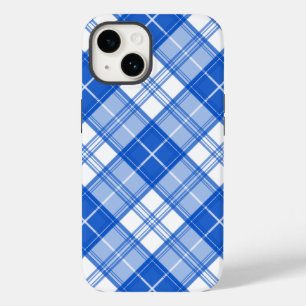 Funda Para iPhone 14 De Case-Mate Patrón de tartán blanco oscuro yxm0uat9 diagonal