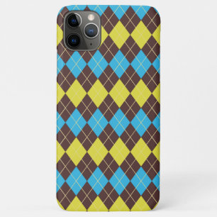 Funda Para iPhone 11 Pro Max Patrón de Tartán escocés de los años 70