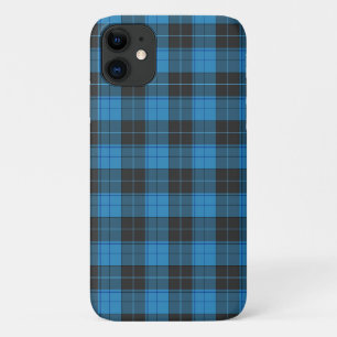 Funda Para iPhone 11 Patrón de tartán simple en azul oscuro sin confirm
