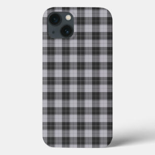 Funda Para iPhone 13 Patrón de tartán simple en gris