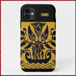 Funda Para iPhone 11 Patrón de tatuaje étnico tribal