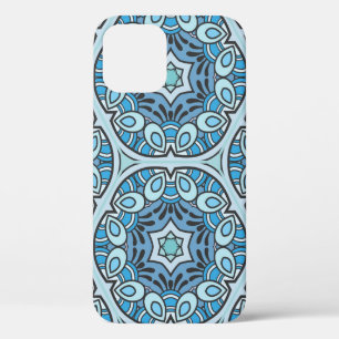 Funda Para iPhone 12 Patrón de tejido de retazos vintage. Decoración