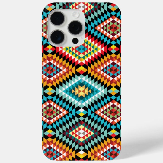 Funda De Case-Mate Para iPhone Patrón de tejido tribal africano (Reverso )