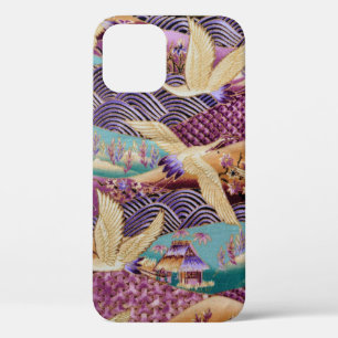Funda Para iPhone 12 Patrón de tela textil