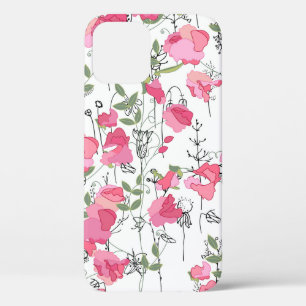 Funda Para iPhone 12 Patrón de temporada sin foco con guisantes dulces
