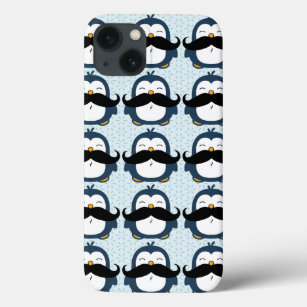 Funda Para iPhone 13 Patrón de tendencia del bigote de pingüino