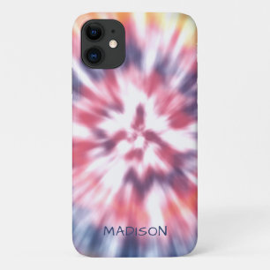 Funda Para iPhone 11 Patrón de teñido de nudos moderno y colorido con n