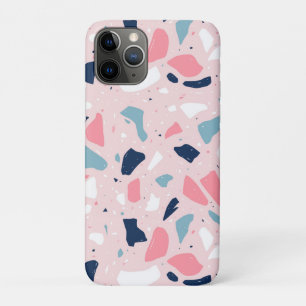 Funda Para iPhone 11 Pro Patrón de Terrazo Rosado
